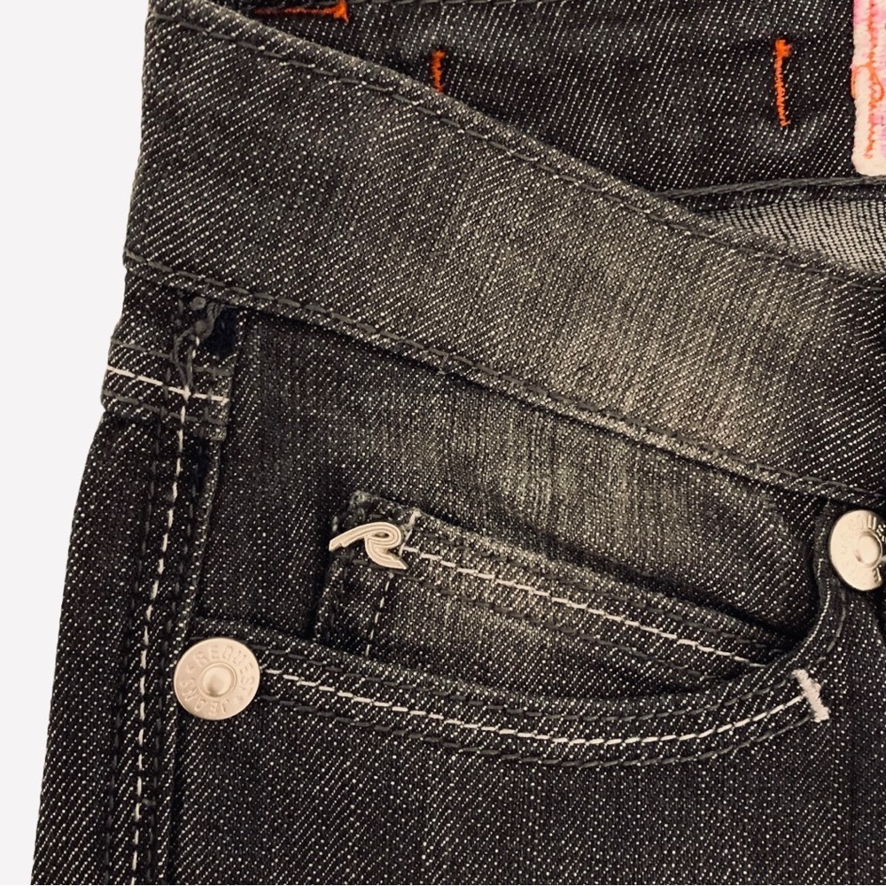 Request Denim | NWOT Bootcut Jeans Faded Black Wash Size 24 - Picture 9 of 15